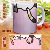 BZ1188-猫咪后院游戏彩印马克杯