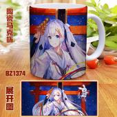 BZ1374-雪初音动漫彩印马克杯