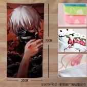(35X70)YJ025-东京食尸鬼动漫浴巾