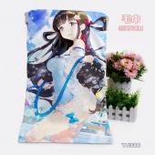 （35X70）YJ336-少女咖啡枪2双生视界 游戏浴巾