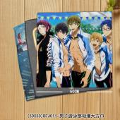 (50X50)DFJ011-男子游泳部动漫大方巾
