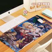 JPD241-原神 游戏 40X90X0.3锁边加厚键盘垫