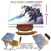 KZD018-进击的巨人动漫橡胶台垫课桌垫