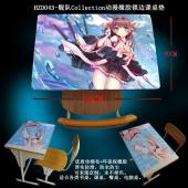 HZD043-舰队Collection动漫橡胶锁边课桌垫