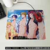 SBD016（25X30）-free!男子游泳部动漫橡胶锁边...