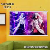 (90X60)BH194- 动漫火影忍者白色塑料杆挂画