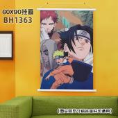 (60X90)BH1363 火影忍者 动漫白色塑料杆挂画