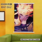 (60X90)BH1362 火影忍者  动漫白色塑料杆挂画