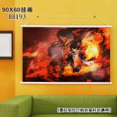 (90X60)BH193- 动漫海贼王白色塑料杆挂画