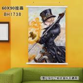 (60X90)BH1738- 海贼王 动漫白色塑料杆