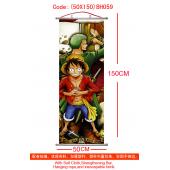 (50X150)BH059-海贼王塑杆布挂画