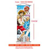 (50X150)BH056-海贼王塑杆布挂画