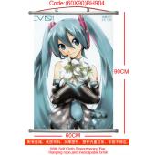 (60X90)BH904-初音未来动漫塑杆布挂画