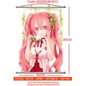 (60X90)BH815-初音未来动漫塑杆布挂画