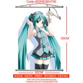 (60X90)BH756-初音未来塑杆布挂画