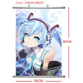 (60X90)BH229-初音塑杆布挂画(提前1天预定)