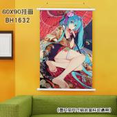 (60X90)BH1632-VOCALOID初音 动漫白色塑...