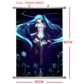 (60X90)BH082-初音塑杆布挂画(提前1天预定