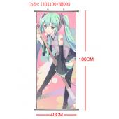 (40X100)BH095-初音塑杆布挂画(提前1天预定)