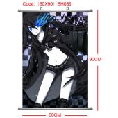 BH039-60X90黑岩塑杆布挂画(提前1天预定)