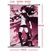 BH037-60X90黑岩塑杆布挂画(提前1天预定)