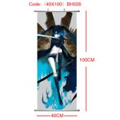 BH028-40X100黑岩塑杆布挂画(提前1天预定)