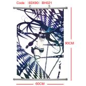 BH021-60X90黑岩塑杆布挂画(提前1天预定)