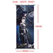 BH021-40X100黑岩塑杆布挂画(提前1天预定)