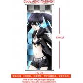 (60X170)BH051-黑岩射手塑杆布挂画