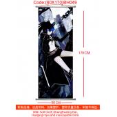 (60X170)BH049-黑岩射手塑杆布挂画