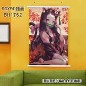 (60X90)BH1762-鬼灭之刃 动漫白色塑料杆挂画
