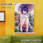 (60X90)BH1772-崩坏学园 游戏白色塑料杆挂画