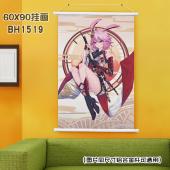(60X90)BH1519-崩坏学园 游戏白色塑料杆挂画