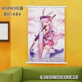 (60X90)BH1484-崩坏学园 游戏白色塑料杆挂画