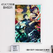 (45X72)BH531-青之驱魔师动漫白色塑料杆挂画