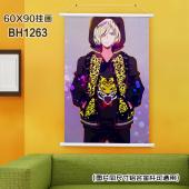 (60X90)BH1263-冰上的尤里动漫白色塑料杆挂画