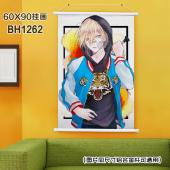 (60X90)BH1262-冰上的尤里动漫白色塑料杆挂画