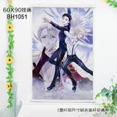 (60X90)BH1051-冰上的尤里动漫白色塑料杆挂画