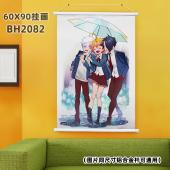 (60X90)BH2082-约定的梦幻岛 动漫白色塑料杆挂画