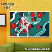 (90X60)BH164- 动漫我的英雄学院白色塑料杆挂画