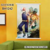 (60X90)BH1242-我的英雄学院动漫白色塑料杆挂画