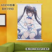 (60X90)BH1990-在地下城寻求邂逅 动漫白色塑料杆...