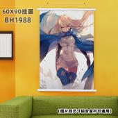 (60X90)BH1988-在地下城寻求邂逅 动漫白色塑料杆...