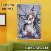 (60X90)BH1986-在地下城寻求邂逅 动漫白色塑料杆...