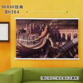 (90x60)BH364艾尔登法环 游戏白色塑料杆挂画