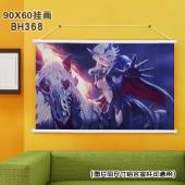(90X60)BH368艾尔登法环 游戏白色塑料杆挂画