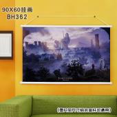 (90X60)BH362艾尔登法环  游戏白色塑料杆挂画