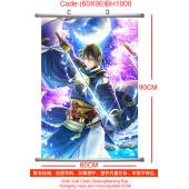 (60X90)BH1008-刀剑乱舞动漫塑杆布挂画
