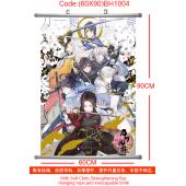(60X90)BH1004-刀剑乱舞动漫塑杆布挂画