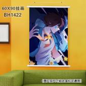 (60X90)BH1422-凹凸世界动漫白色塑料杆挂画